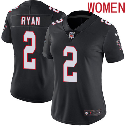 2019 Women Atlanta Falcons #2 Ryan black Nike Vapor Untouchable Limited NFL Jersey->women nfl jersey->Women Jersey